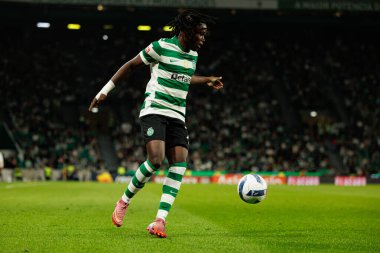 Geovany Quenda  seen during Liga Portugal game between teams of Sporting CP and Moreirense FC at Estadio Jose Alvalade (Maciej Rogowski/Ball Raw Images)