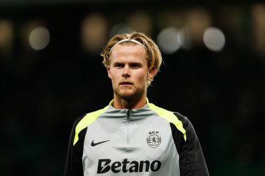 Morten Hjulmand  seen during Liga Portugal game between teams of Sporting CP and Moreirense FC at Estadio Jose Alvalade (Maciej Rogowski/Ball Raw Images)