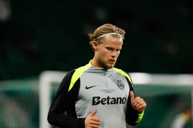 Morten Hjulmand  seen during Liga Portugal game between teams of Sporting CP and Moreirense FC at Estadio Jose Alvalade (Maciej Rogowski/Ball Raw Images)