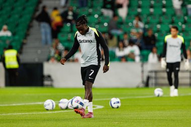 Geovany Quenda  seen during Liga Portugal game between teams of Sporting CP and Moreirense FC at Estadio Jose Alvalade (Maciej Rogowski/Ball Raw Images)