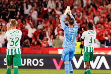 Cezary Miszta and Jonathan Panzo seen during Liga Portugal game between SL Benfica and Rio Ave FC (Ball Raw Images/ Maciej Rogowski)