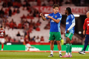 Brandon Aguilera and Omar Richards seen during Liga Portugal game between SL Benfica and Rio Ave FC (Ball Raw Images/ Maciej Rogowski)