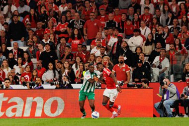 Jonathan Panzo and Dodi Lukebakio seen during Liga Portugal game between SL Benfica and Rio Ave FC (Ball Raw Images/ Maciej Rogowski)