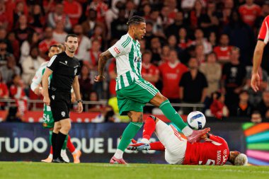 Clayton and Enzo Barrenechea seen during Liga Portugal game between SL Benfica and Rio Ave FC (Ball Raw Images/ Maciej Rogowski)