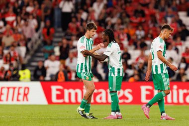 Marc Gual and Omar Richards seen during Liga Portugal game between SL Benfica and Rio Ave FC (Ball Raw Images/ Maciej Rogowski)