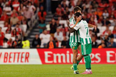 Marc Gual and Omar Richards seen during Liga Portugal game between SL Benfica and Rio Ave FC (Ball Raw Images/ Maciej Rogowski)