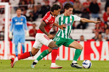 Richard Rios and Brandon Aguilera seen during Liga Portugal game between SL Benfica and Rio Ave FC (Ball Raw Images/ Maciej Rogowski)