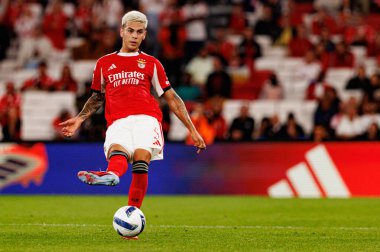 Enzo Barrenechea seen during Liga Portugal game between SL Benfica and Rio Ave FC (Ball Raw Images/ Maciej Rogowski)