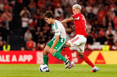Brandon Aguilera and Enzo Barrenechea seen during Liga Portugal game between SL Benfica and Rio Ave FC (Ball Raw Images/ Maciej Rogowski)