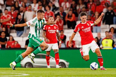 Jakub Brabec and Georgiy Sudakov seen during Liga Portugal game between SL Benfica and Rio Ave FC (Ball Raw Images/ Maciej Rogowski)