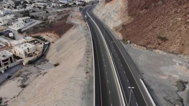 Vista dalla montagna di Jabel Hafeet, Al Ain - Emirati Arabi Uniti. — Video Stock