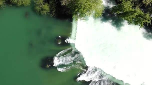 Widok na Wodospad Manavgat Antalya Turcja. Drone strzał. — Wideo stockowe