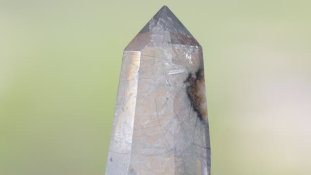 Quartz clair avec inclusions Tourmaline — Video