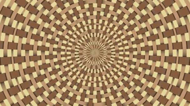 Weidenmuster. bunte Looping-Kaleidoskop-Sequenz. abstrakte Bewegungsgrafik Hintergrund — Stockvideo