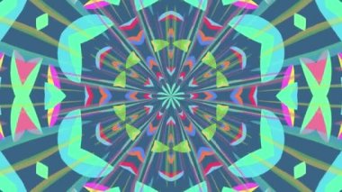 Renkli döngü kaleydoskop sıra. Soyut hareket grafik arka plan