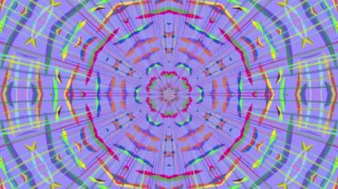 Renkli döngü kaleydoskop sıra. Soyut hareket grafik arka plan