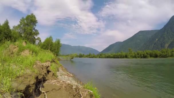 Río Chulyshman, lapso de tiempo — Vídeos de Stock