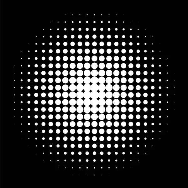 Circle Halftone Halftone Dot Pattern Vector Illustration — Stock Vector