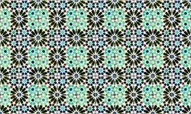 Dikişsiz Portekiz veya İspanya Azulejo Karo Arka Plan. Yüksek Çözünürlük.