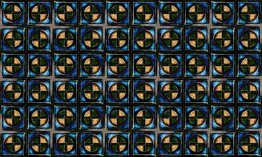 Dikişsiz Portekiz veya İspanya Azulejo Karo Arka Plan. Yüksek Çözünürlük.