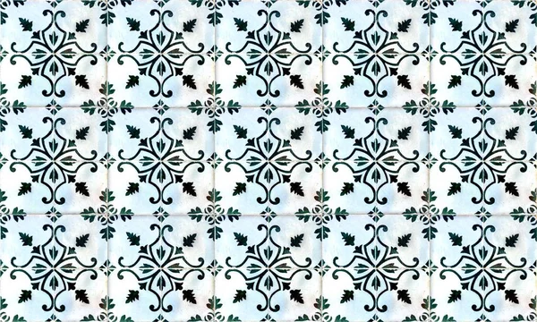 Nahtlose Portugiesische Oder Spanische Azulejo Fliese Hintergrund Hohe Auflösung — Stockfoto