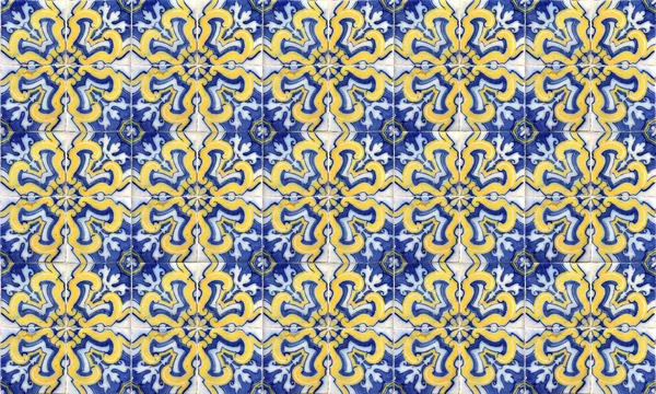 Nahtlose Portugiesische Oder Spanische Azulejo Fliese Hintergrund Hohe Auflösung — Stockfoto