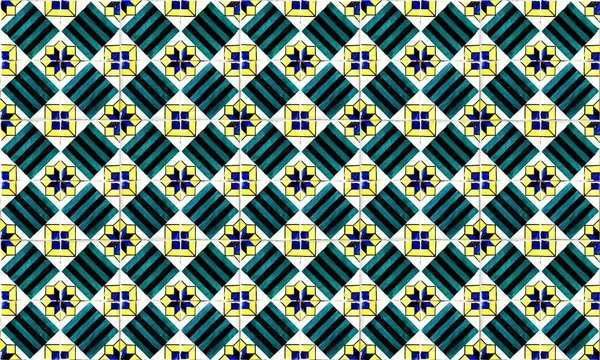 Portugal España Azulejo Fondo Azulejo Sin Costura Alta Resolución —  Fotos de Stock