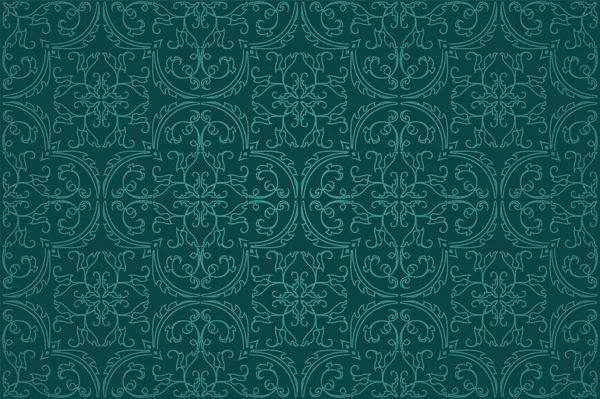 Seamless Damask Background Pattern Design Wallpaper Made Turkish Texture Ceramic — Stock Vector