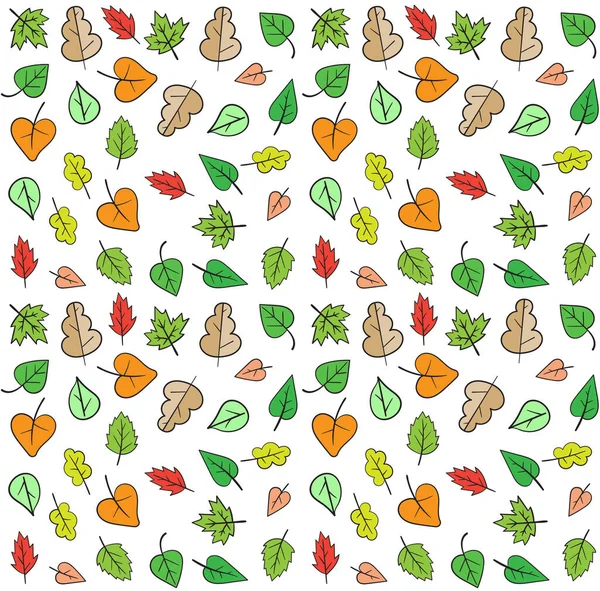 Herbst Herbst Minimal Design Vektor Blätter — Stockvektor
