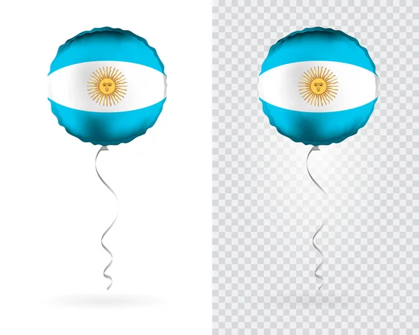 Folie Runde Luftballons Vektor Als Argentinische Nationalflagge — Stockvektor