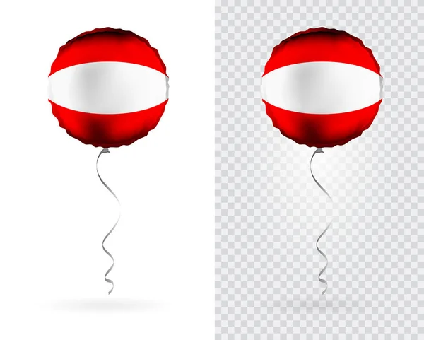 Foil Shaped Balloons Vector Австрійський Національний Прапор — стоковий вектор