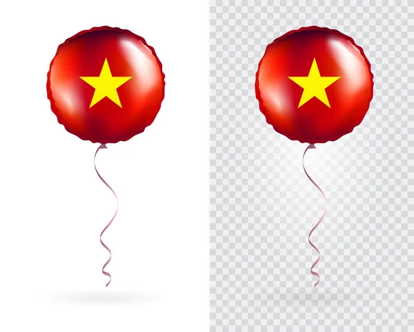 Folienballons Vector Vietnamesische Nationalflagge — Stockvektor