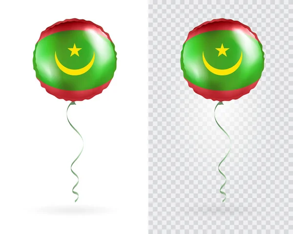 Foil Balloons Vector Національний Прапор Мавританії — стоковий вектор