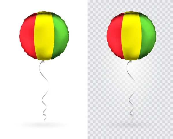Luftballons Vektor Als Nationalflagge Guineas — Stockvektor