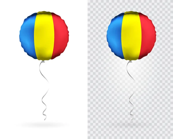 Балони Vector Blue Yellow Red Romania National Flag — стоковий вектор