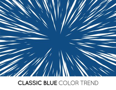 Klasik Mavi Moda Güneş Işıkları ya da Çizgi Romanlar İçin Patlama Patlaması Radyasyon Arkaplanı. Vektör.