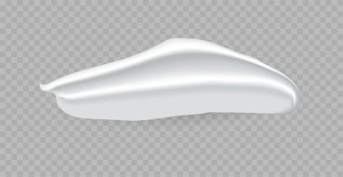 Kozmetik Krem Smear arka planda izole edildi. Ayrı kullanılabilir. Vektör.