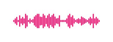 Dengeleyicinin dalgaları arka planda izole edildi. EQ Vektör İllüstrasyonu.