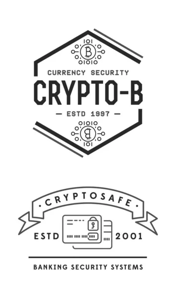 Sinal Segurança Cibernética Banner Com Design Plano Ícone Aplicativo Criptografia —  Vetores de Stock