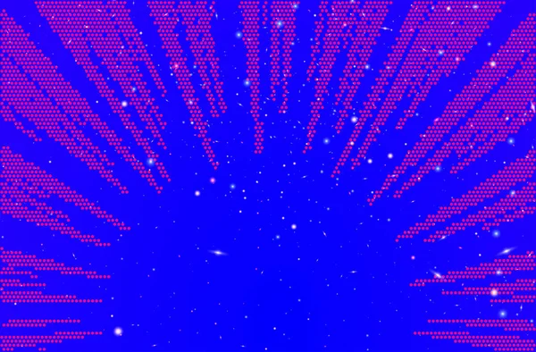 Комічні Вибухові Промені Фону Поп Арт Ретро Стилі Простір Всесвіту — стоковий вектор