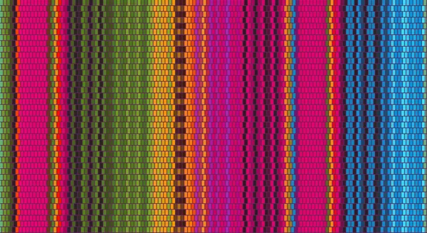 Blanket Stripes Seamless Vector Pattern Cinco Mayo Serape Style Ethnic — 스톡 벡터