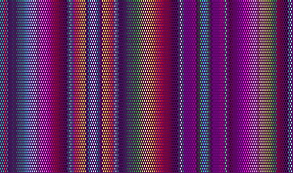 Blanket Stripes Seamless Vector Pattern Cinco Mayo Serape Style Ethnic — 스톡 벡터