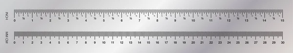 Правитель Масштаб Измерения Разметка Правителей Векторная Иллюстрация Шкала Сантиметров Миллиметров — стоковый вектор
