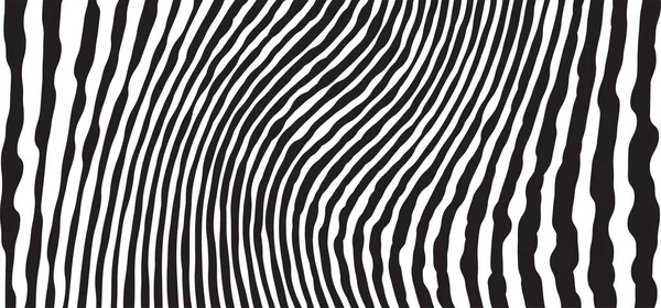 Wild Zebra Wave Pattern Mustavalkoisella Trendikäs Tyylikäs Abstrakti Tausta — vektorikuva