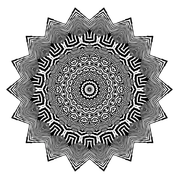 Stylish Mandala Zebra Pattern Вектор — стоковий вектор