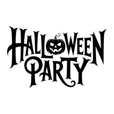 Siyah gotik harfler Cadılar Bayramı 'nda 