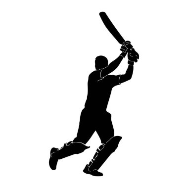 Siyah bir siluet vuruş sırasında bir kriket oyuncusunu tasvir eder. Oyuncu arkadan, salıncağın ortasından kafasının üstünde bir kriket sopasıyla gösteriliyor. İki bacağında da koruyucu pedler var ve ellerine de eldiven takılmış. Lanet olsun.