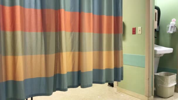 Inside akuten område på ett sjukhus — Stockvideo