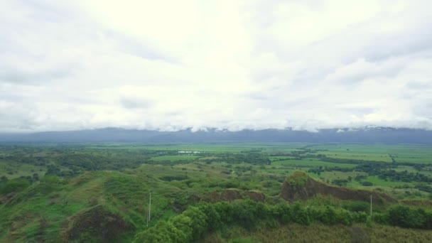 哥伦比亚山脉和山谷的空中拍摄 — 图库视频影像