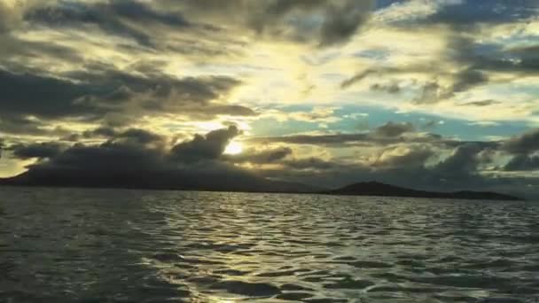 Panoramique Prise Bateau Île Dans Les Caraïbes — Video
